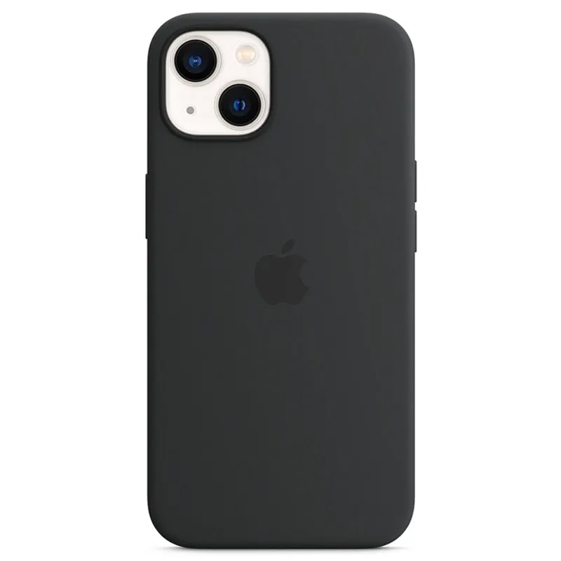 Apple - Back Cover For Mobile Phone - With Magsafe - Silicone - Midnight - For Iphone 13