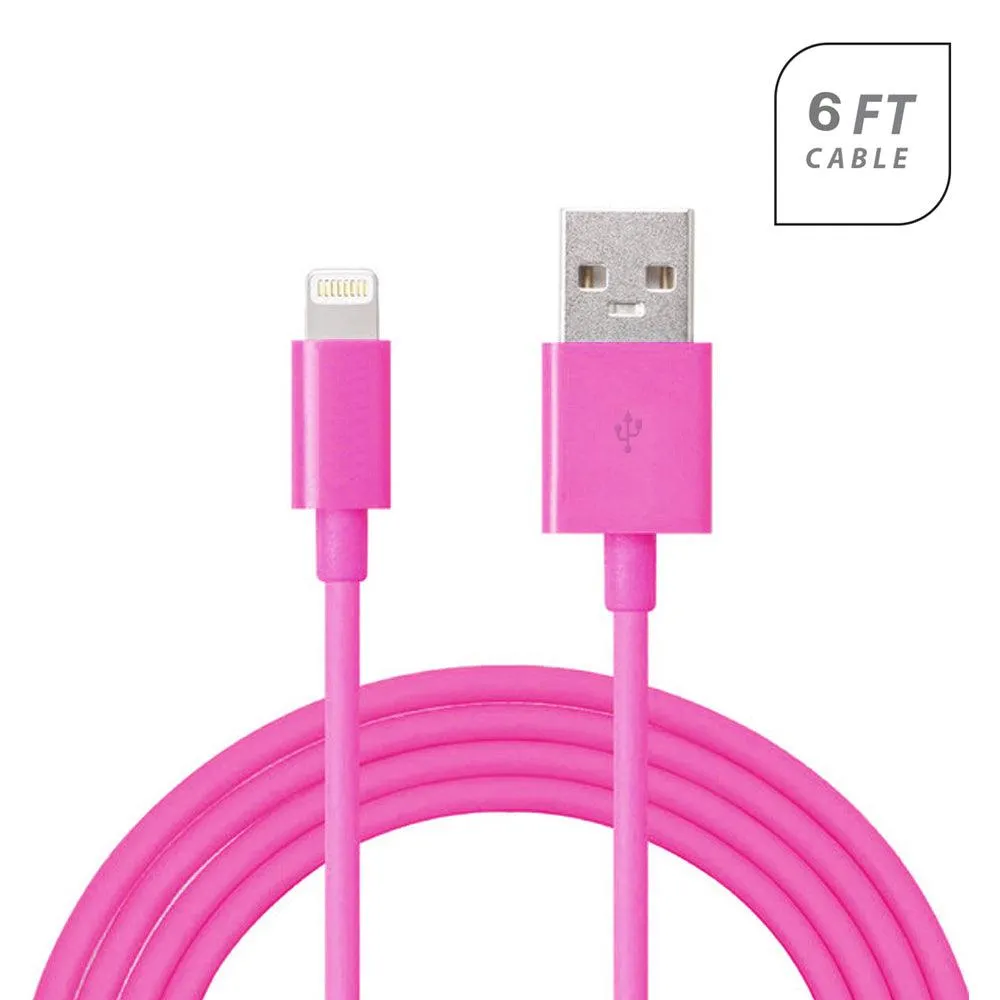 Apple iPhone 6 / 6S USB Round Data Charger Cable 6 Feet by Modes