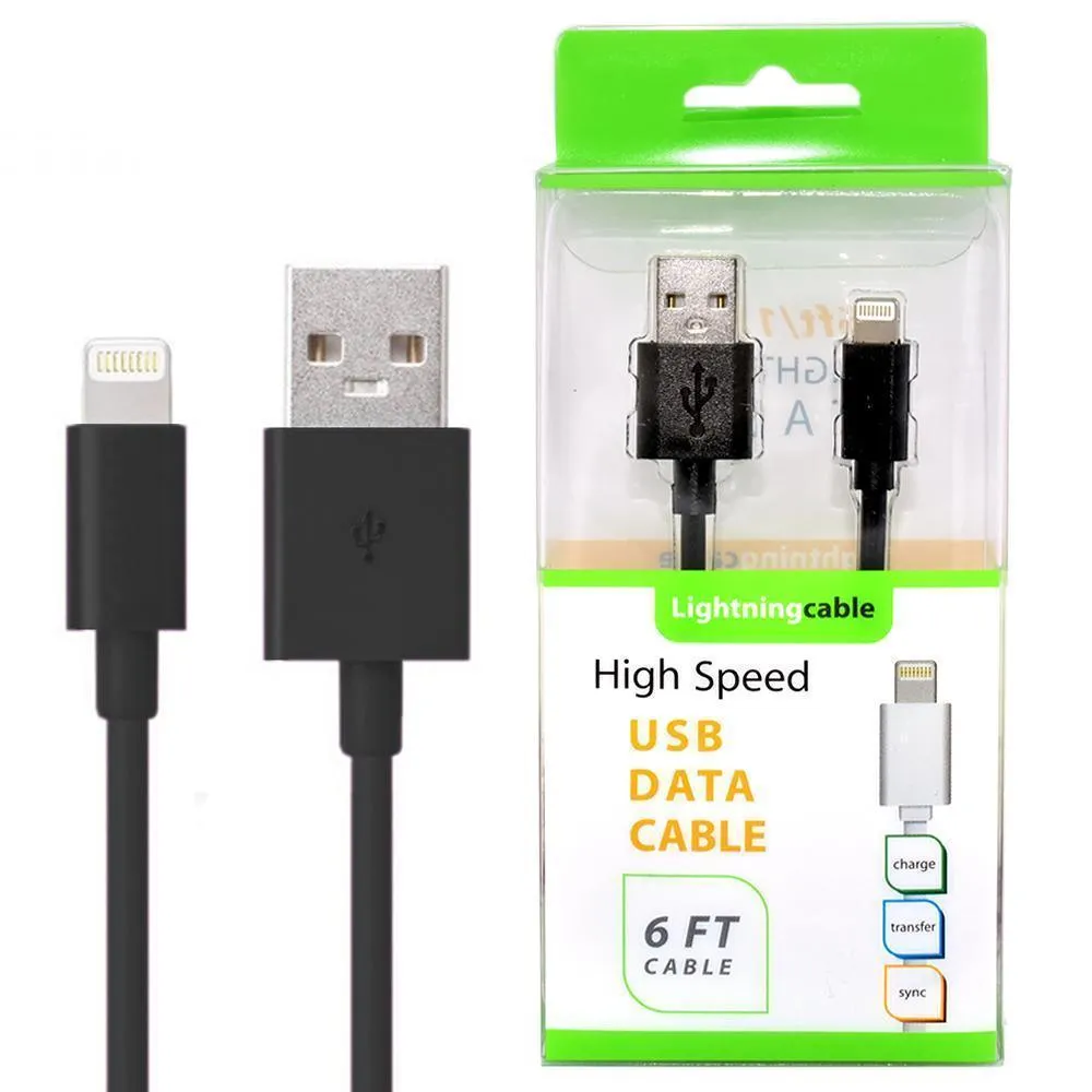 Apple iPhone 6 / 6S USB Round Data Charger Cable 6 Feet by Modes