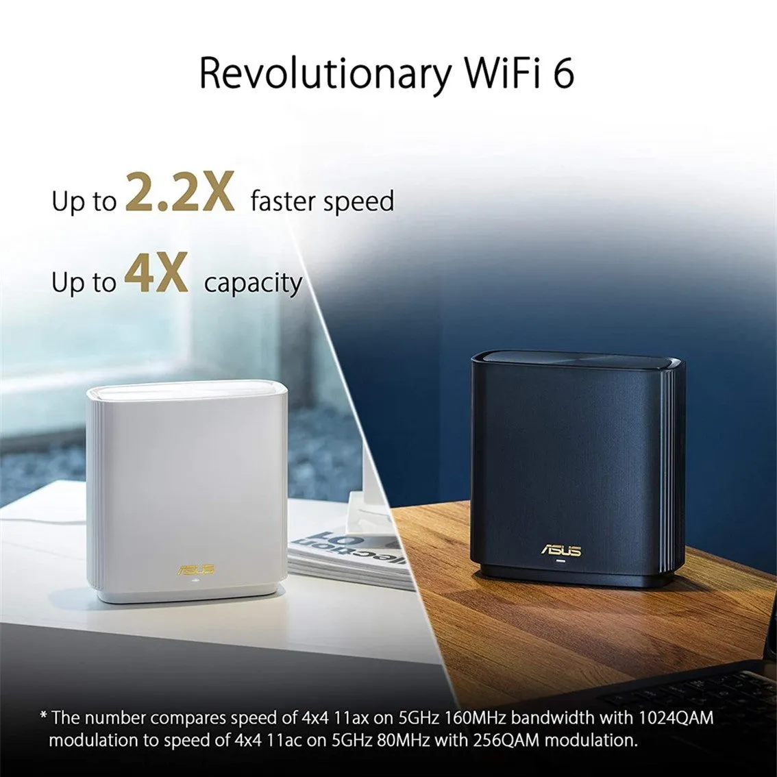 ASUS ZenWiFi XT8 Mesh WiFi 6 AX6600 Tri-Band AiMesh Whole Home WiFi System Wireless AX Router