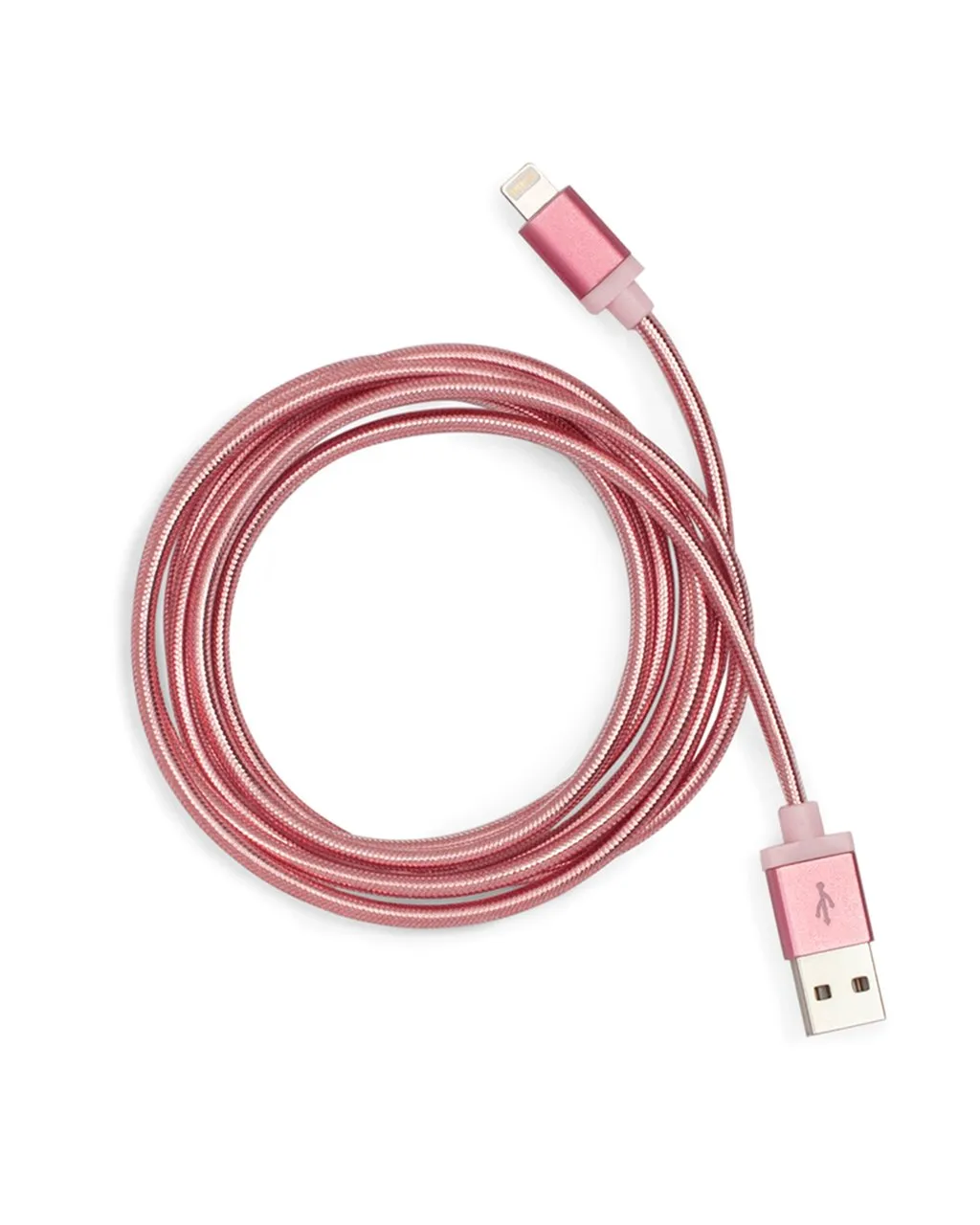 Back Me Up! iPhone Charging Cord - Metallic Rose