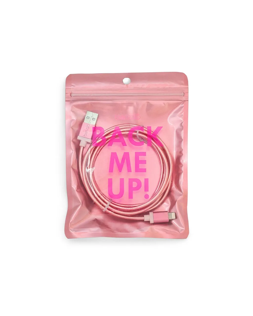 Back Me Up! iPhone Charging Cord - Metallic Rose