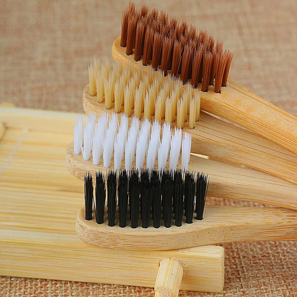 Bamboo Toothbrush, Wooden Toothbrushes, Medium Bristles,Charcoal Toothbrush, Enviromentally Friendly, Eco, Zero Waste Gift, Compostable