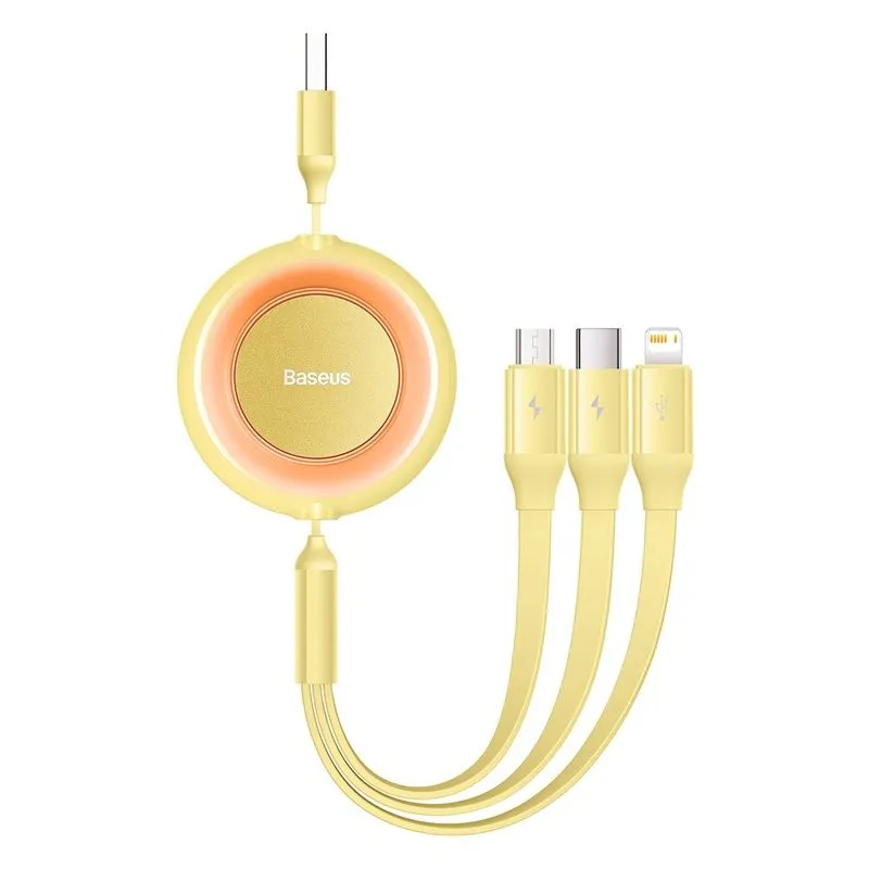 Baseus Bright Mirror 2 3in1 USB Type A to Micro USB   Lightning   Type C 3.5A 1.1m Cable