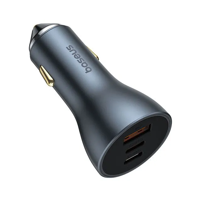 Baseus Golden Contactor Pro GaN Fast Charging Car Charger 65W 2C U- C00035202841-00