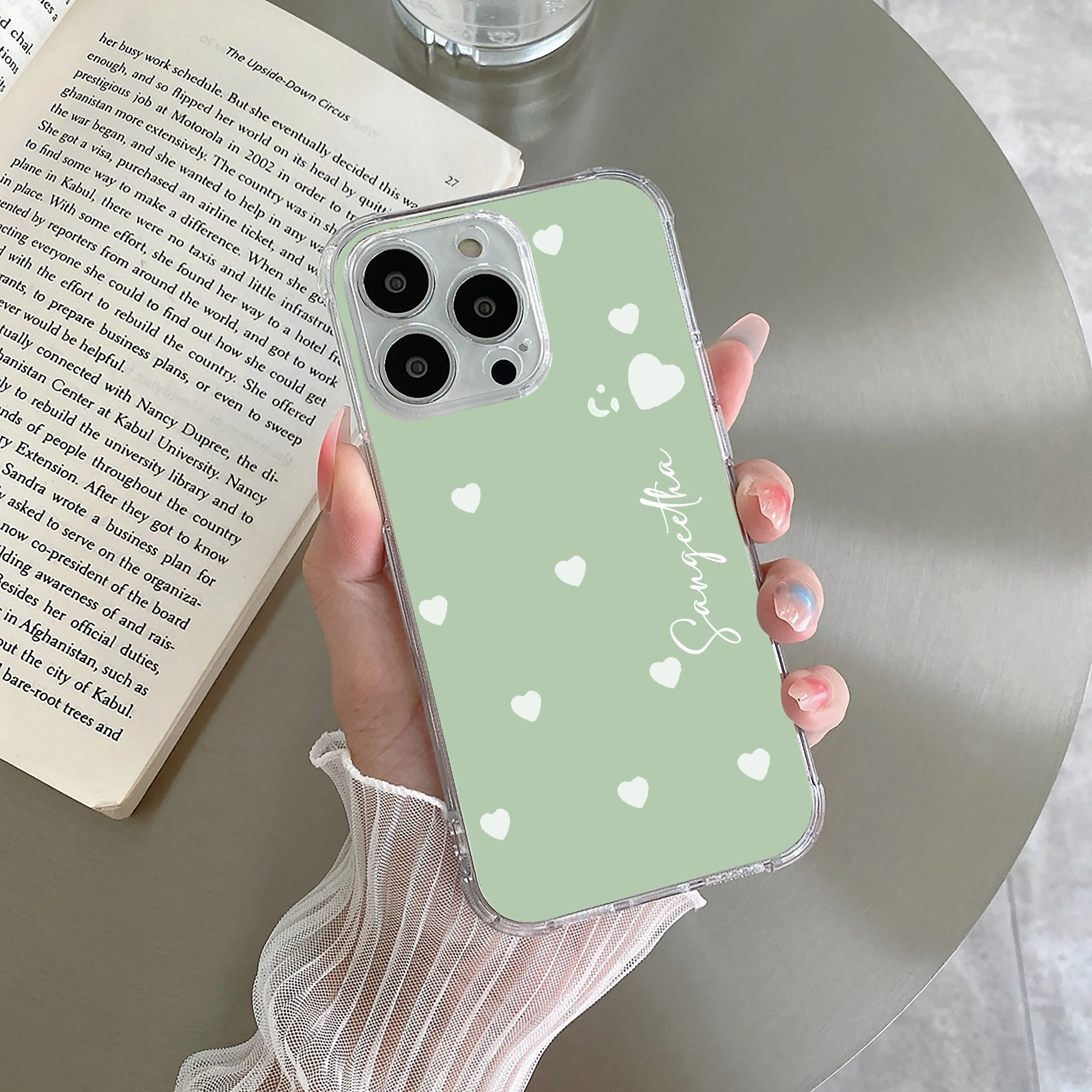 Be Loved Customize Transparent Silicon Case Mint Green For Poco