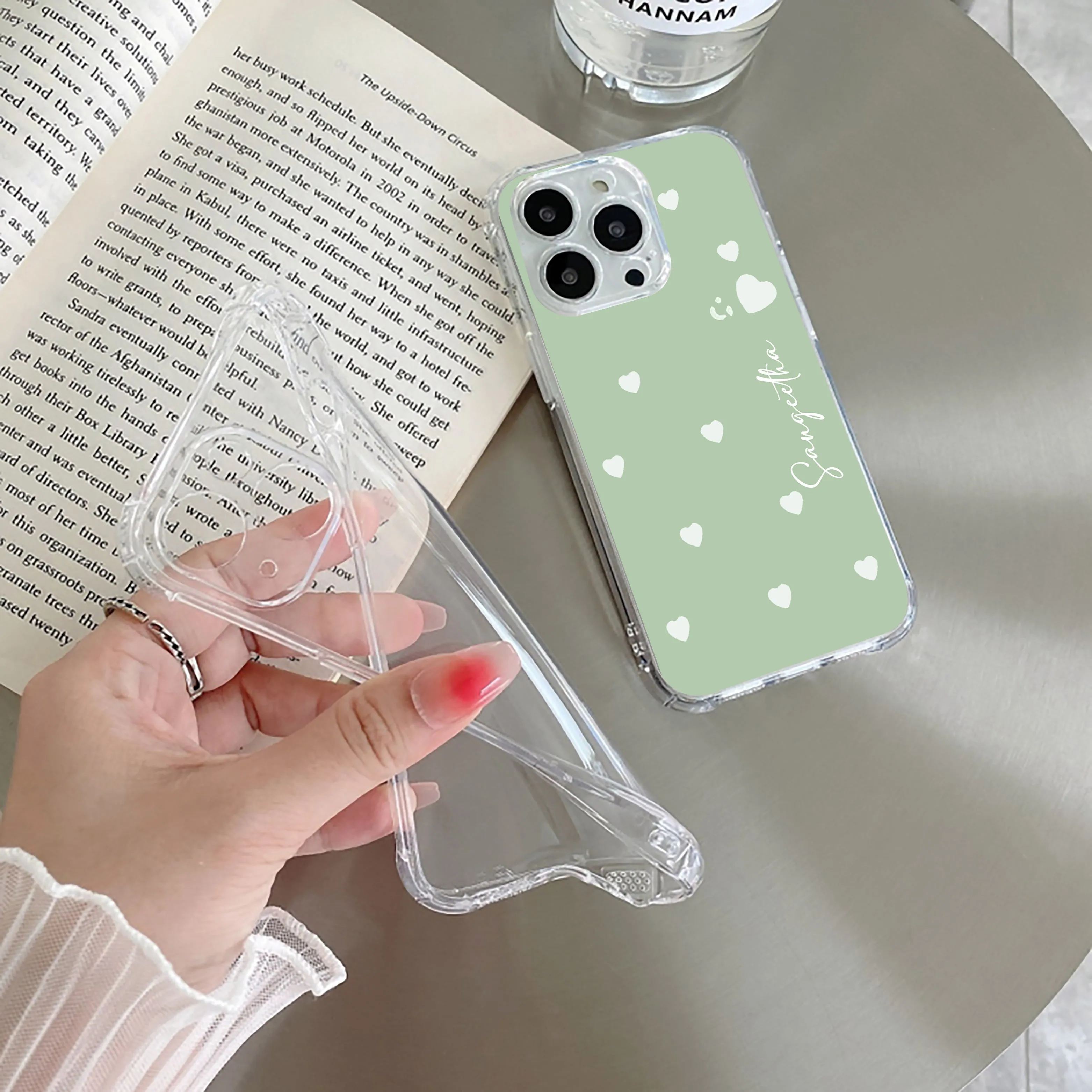 Be Loved Customize Transparent Silicon Case Mint Green For Poco