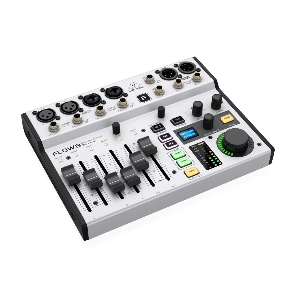 Behringer Flow-8 8ch Dig. USB Mixer W/ Bluetooth