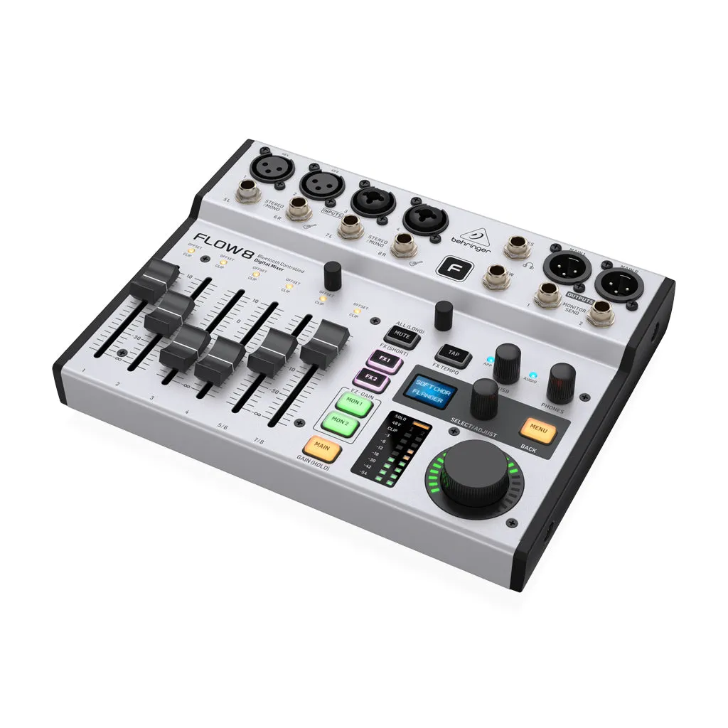 Behringer Flow-8 8ch Dig. USB Mixer W/ Bluetooth