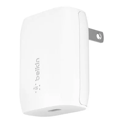 Belkin 18W USB-C Wall Charger (with 4' Lightning to USB-C Cable) - White