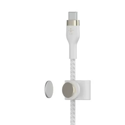 Belkin BoostCharge Pro Flex USB-C Lightning Connector 10' Cable   Strap - Chardonnay