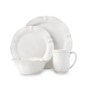 Berry & Thread Flared 4pc Place Setting - Whitewash