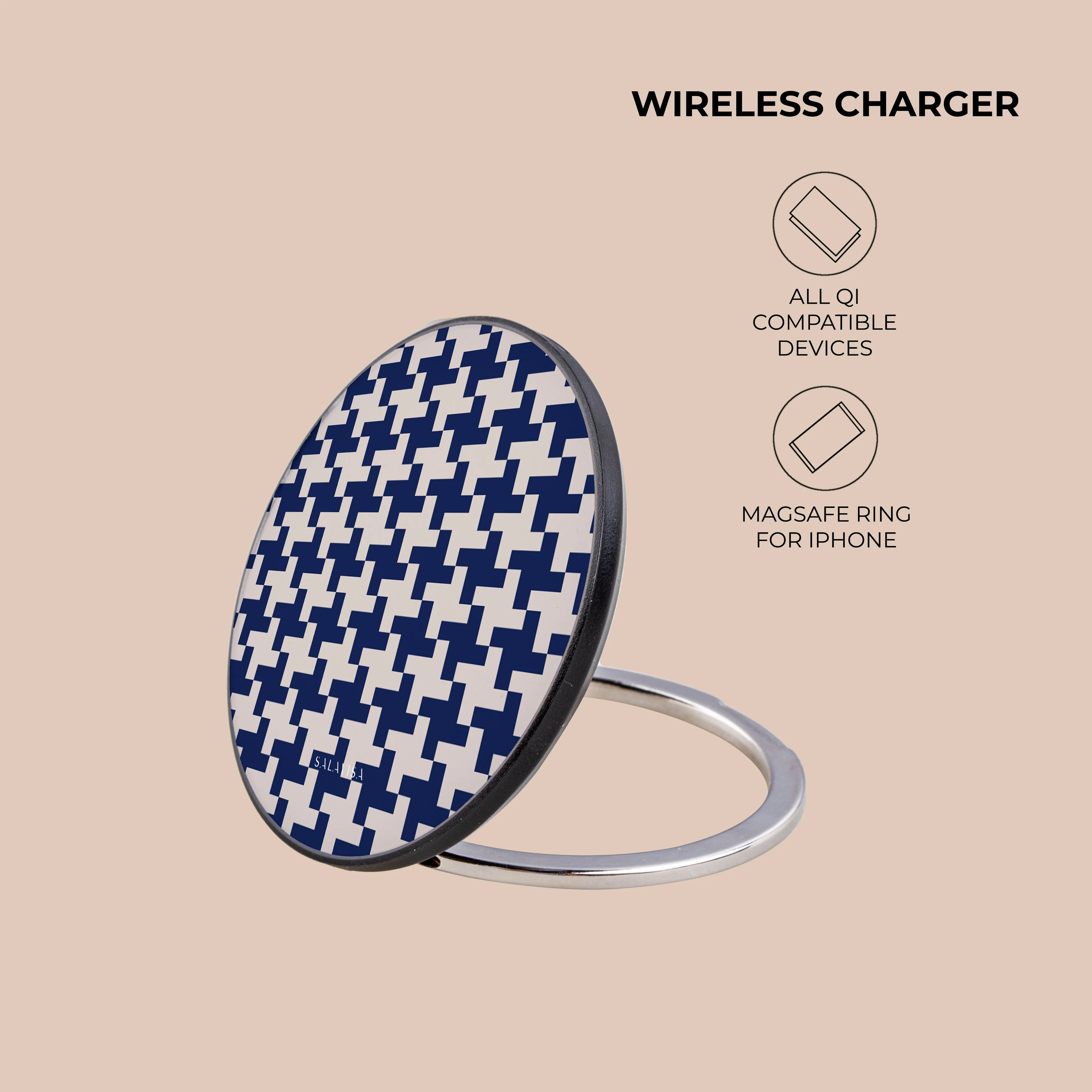 Blue Glen Plaid Wireless Charger