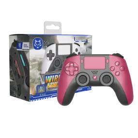 Bluetooth Wireless Controller For PS4 and PC - Red  (PS5 Design)