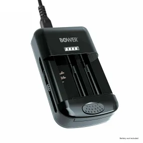 Bower WA-CHGUNI Universal Charger for DSLR, Cameras, Camcorders & NiMH AA/AAA Batteries, Black