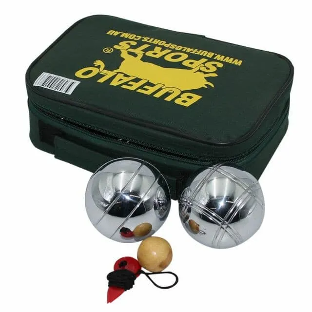 Buffalo Sports Metal Boule Bocce Set 6 Balls