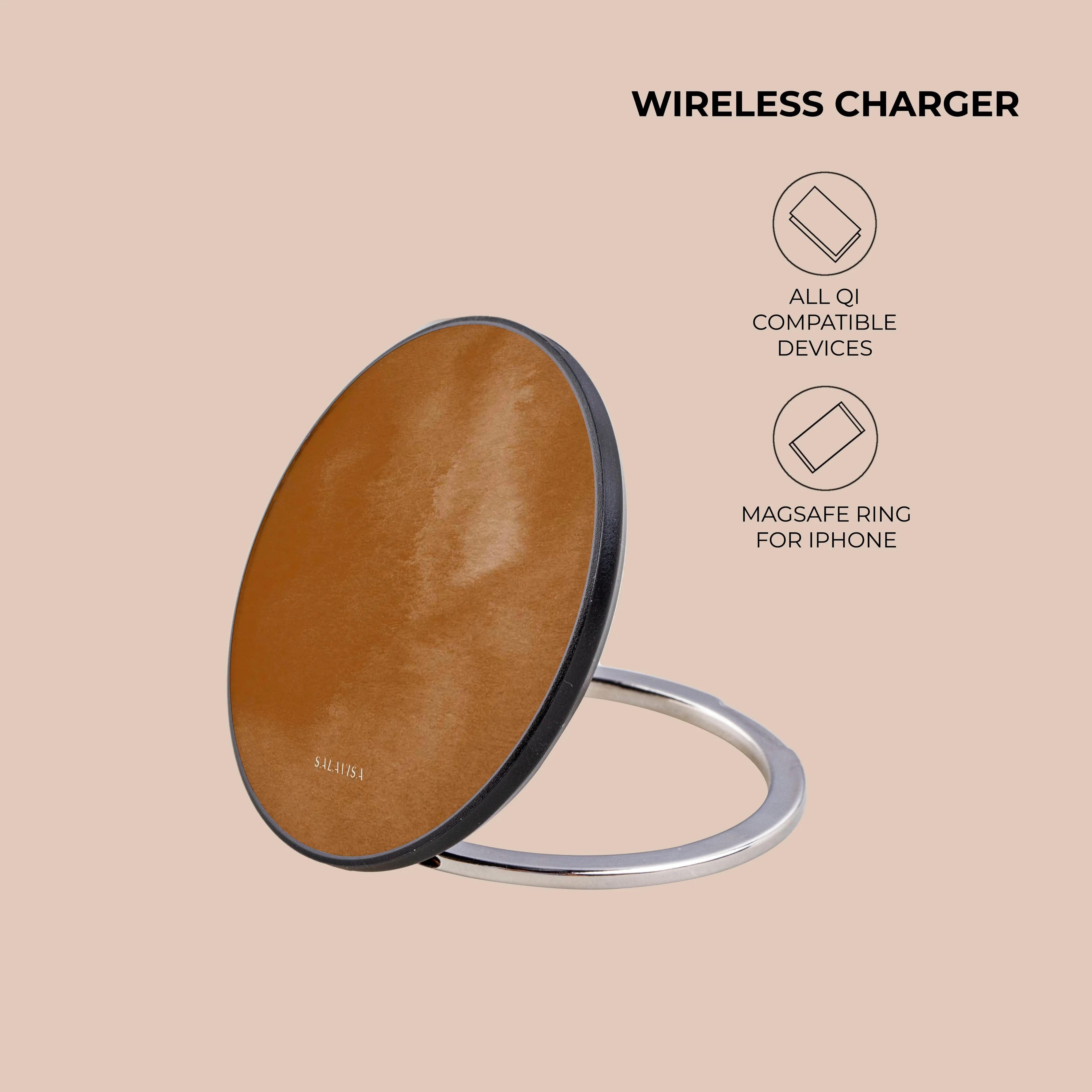 Burnt Orange Aesthetic Wireless Charger