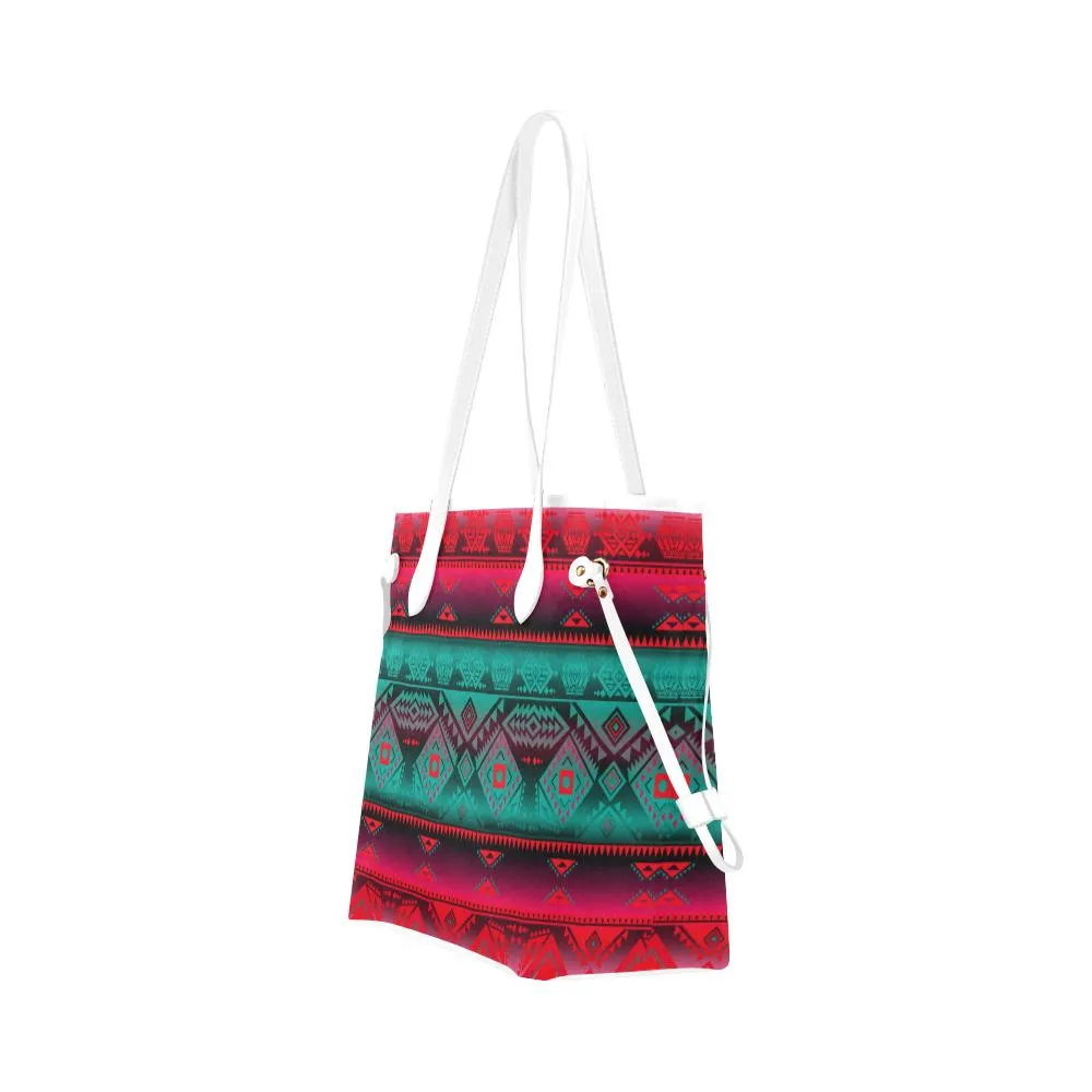 California Coast Summer Gather Clover Canvas Tote Bag