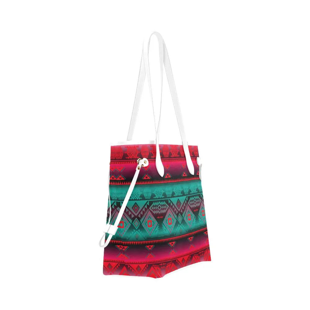 California Coast Summer Gather Clover Canvas Tote Bag