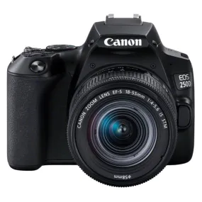 Canon EOS 250D / Rebel SL3 APS-C CMOS Sensor 24MP DSLR Camera with EF-S 18-55mm f/4-5.6 IS STM Lens (Black)