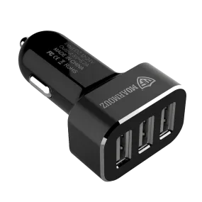 Car Charger 3 Port w/ Smart Charge 5.2A/26W