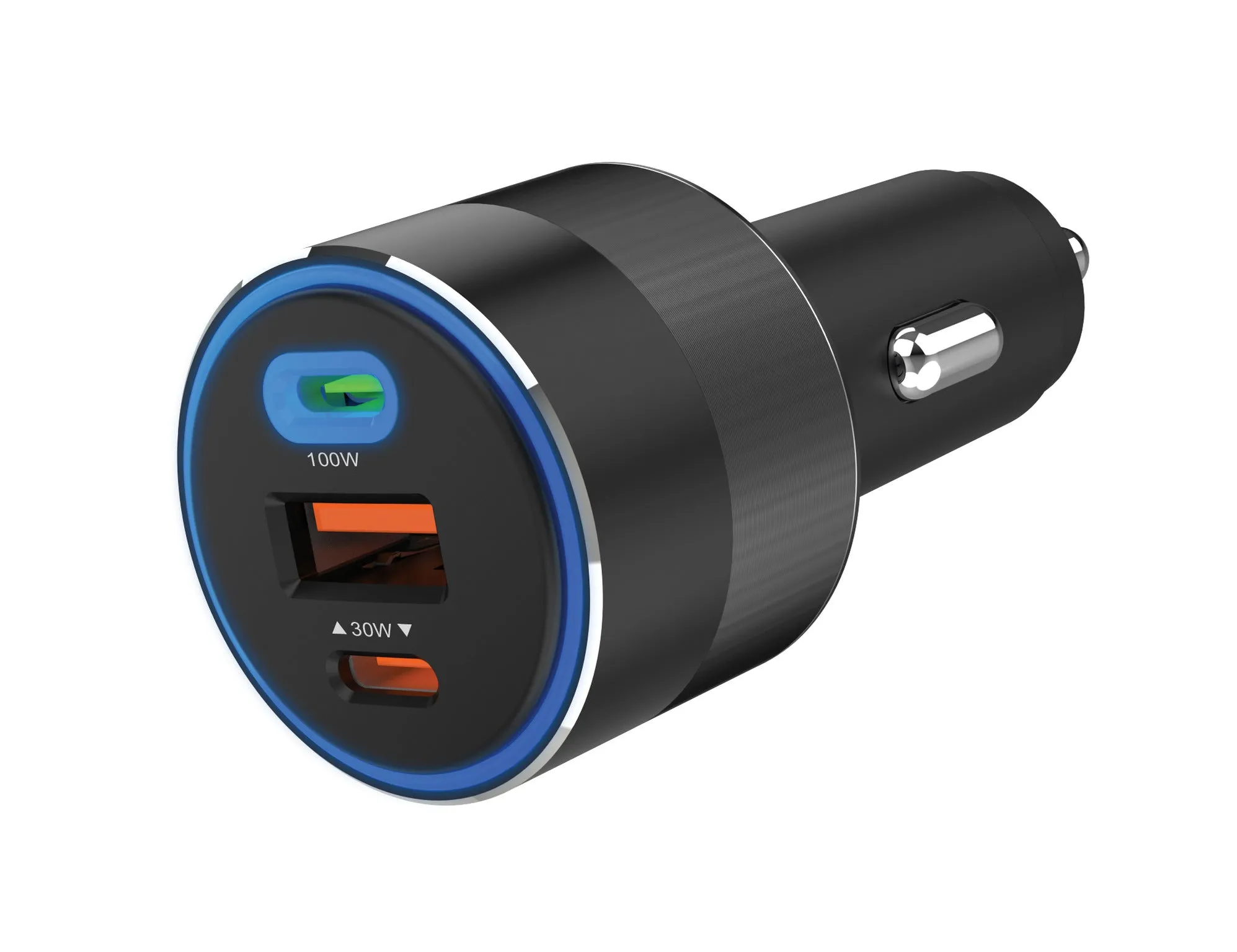 Car Charger 3In1 130W Usb-C Pd