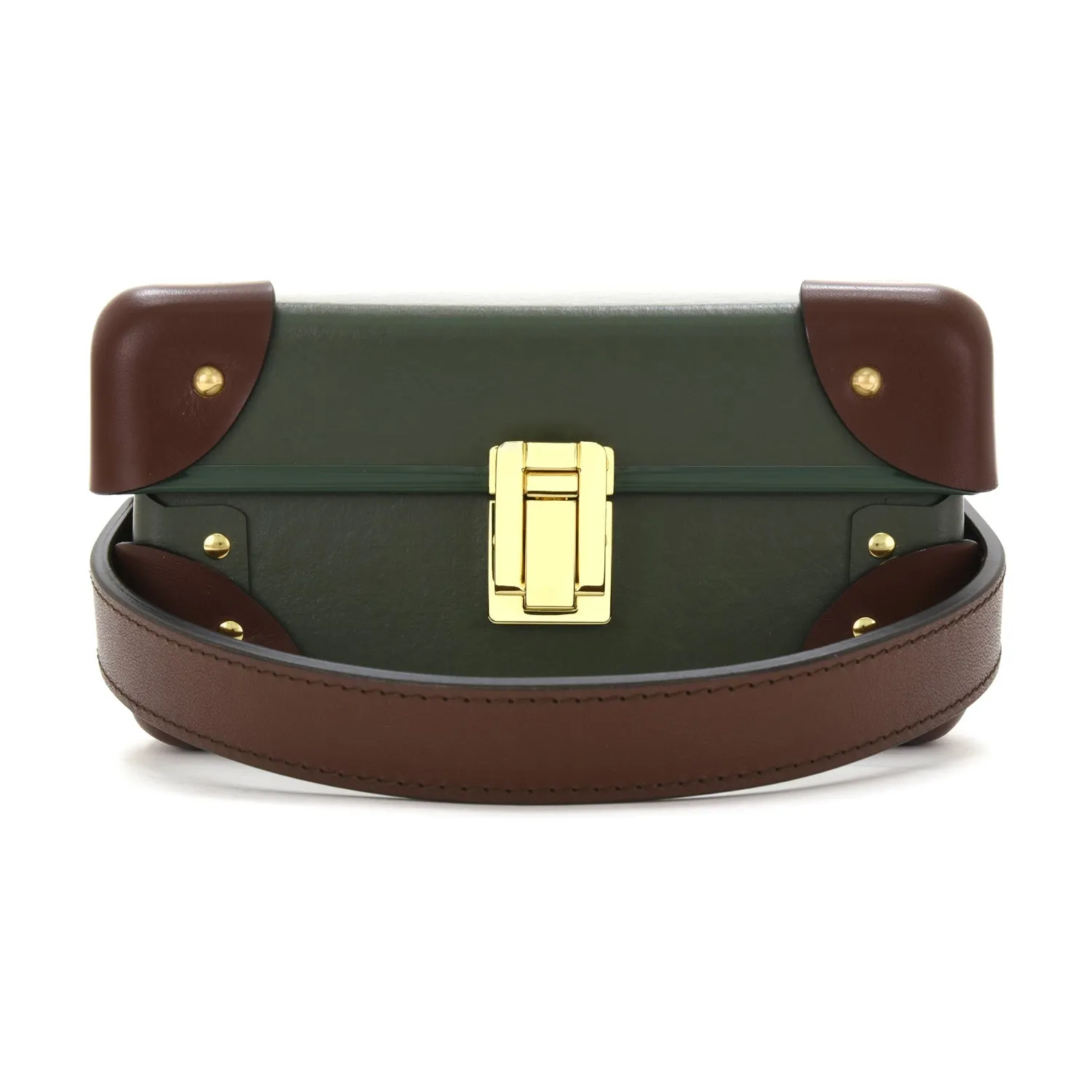 Centenary · 6-Slot Watch Case | Green/Brown