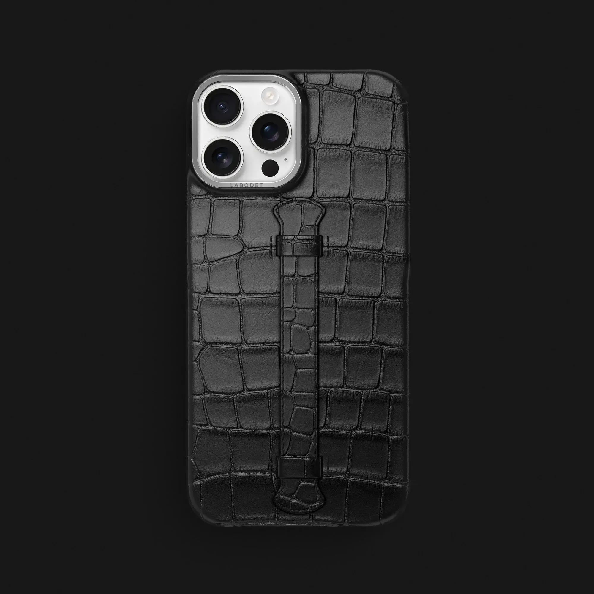 Center Handle Edition Black For iPhone 16 Pro Max In Alligator