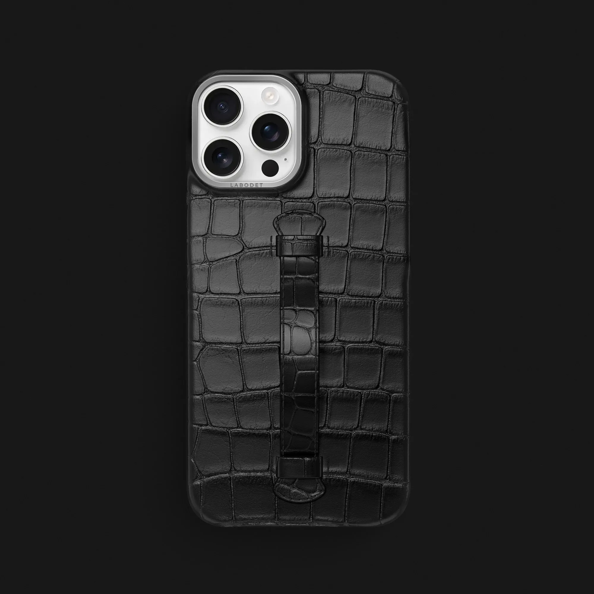 Center Handle Edition Black For iPhone 16 Pro Max In Alligator