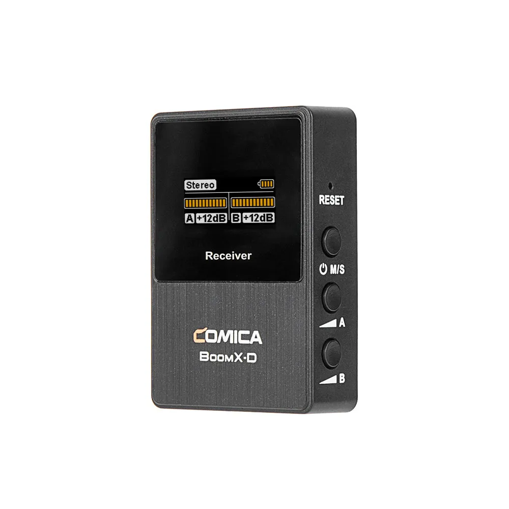 Comica BoomX-D 2.4G Digital Wireless Microphone System for Mirrorless/DSLR Cameras D1/D2