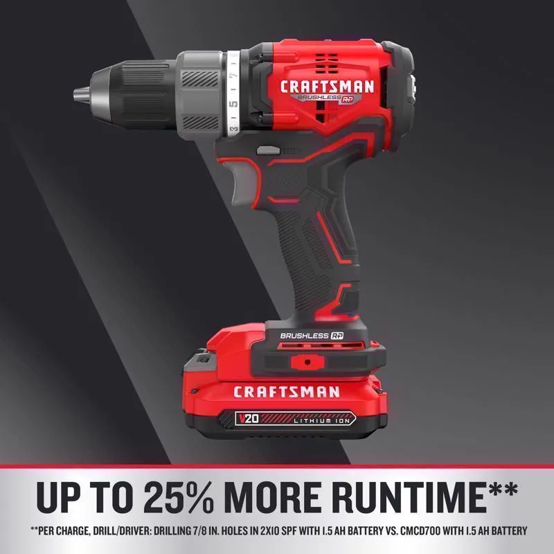 Craftsman V20 BRUSHLESS RP Cordless 2 Tool Combo Kit