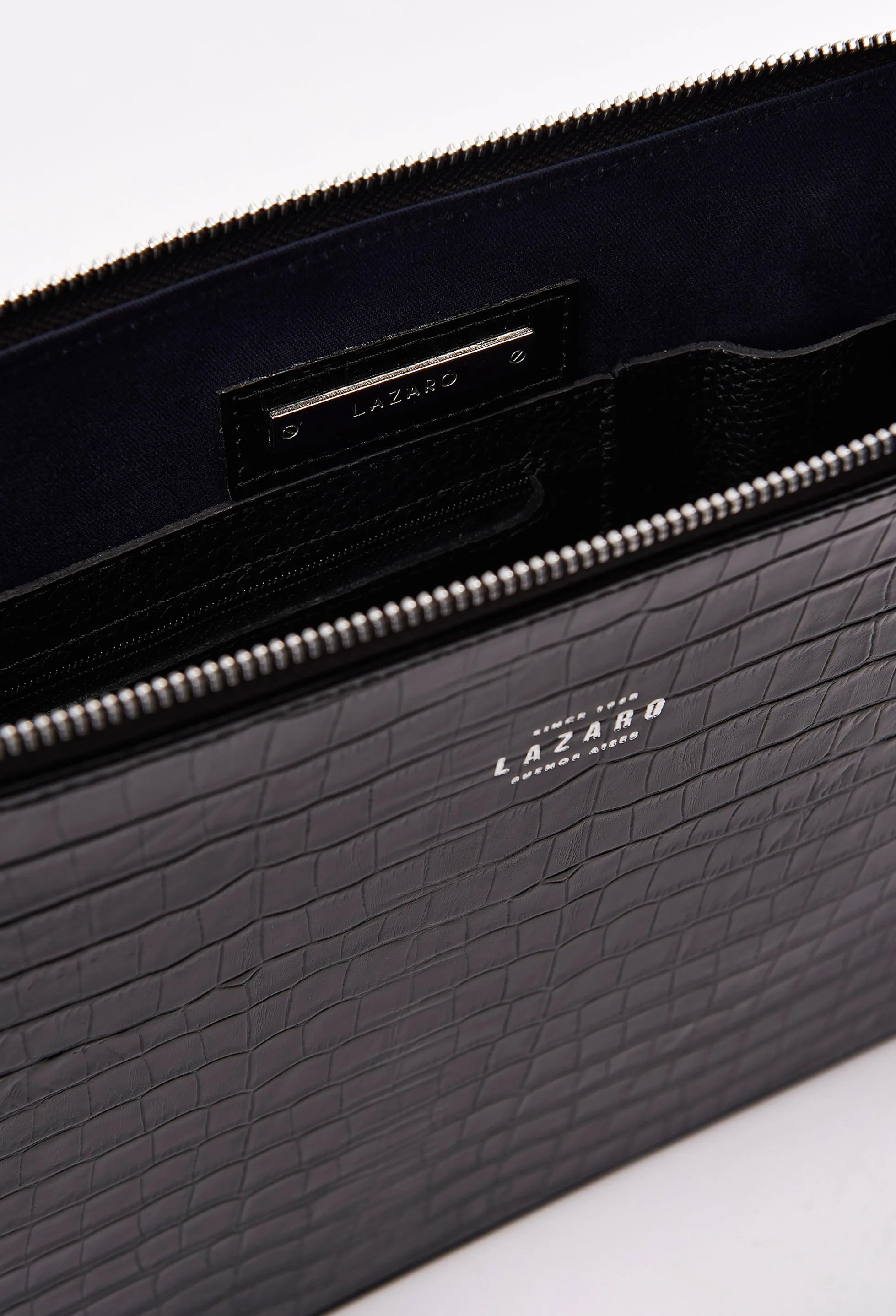 Croco Leather Slim Computer Case