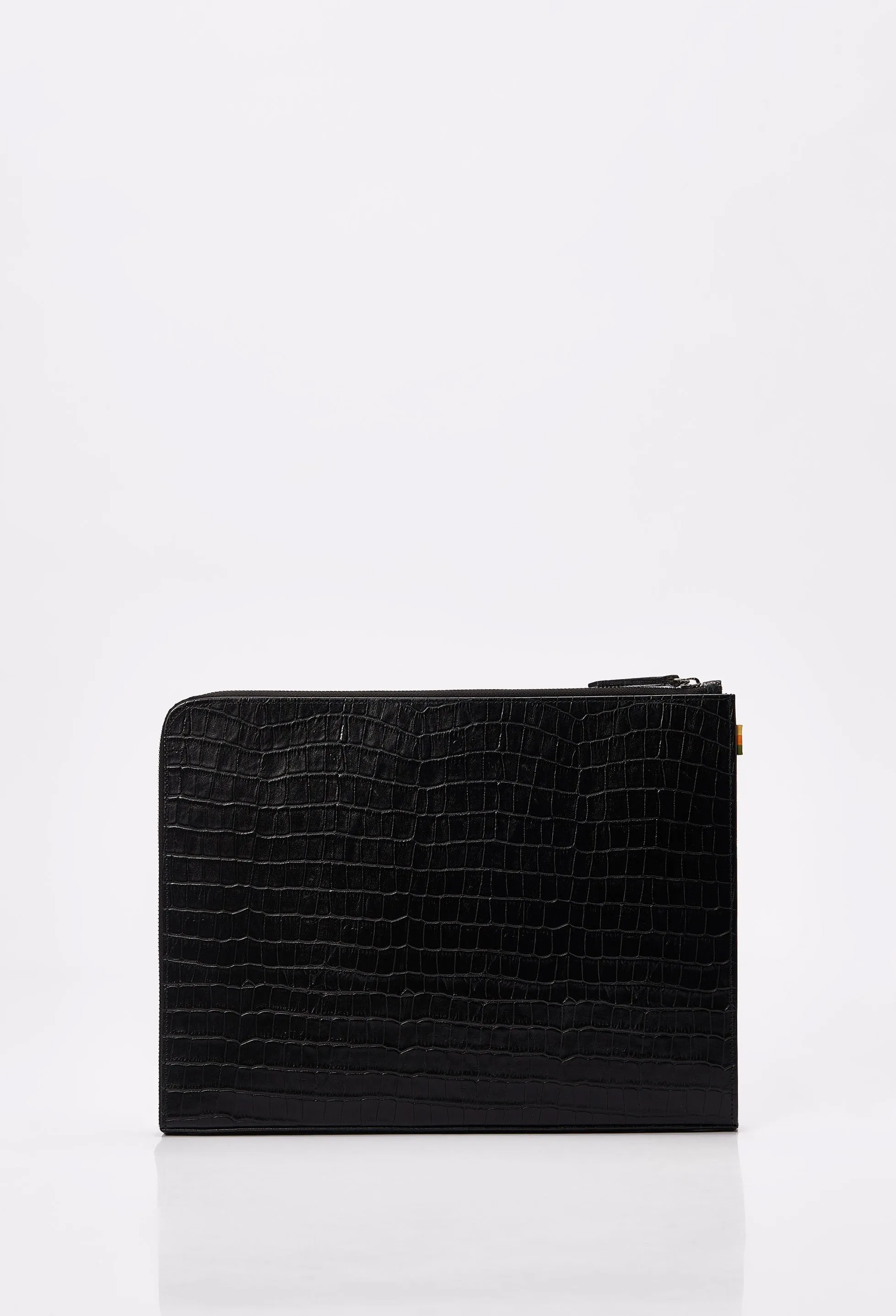 Croco Leather Slim Computer Case