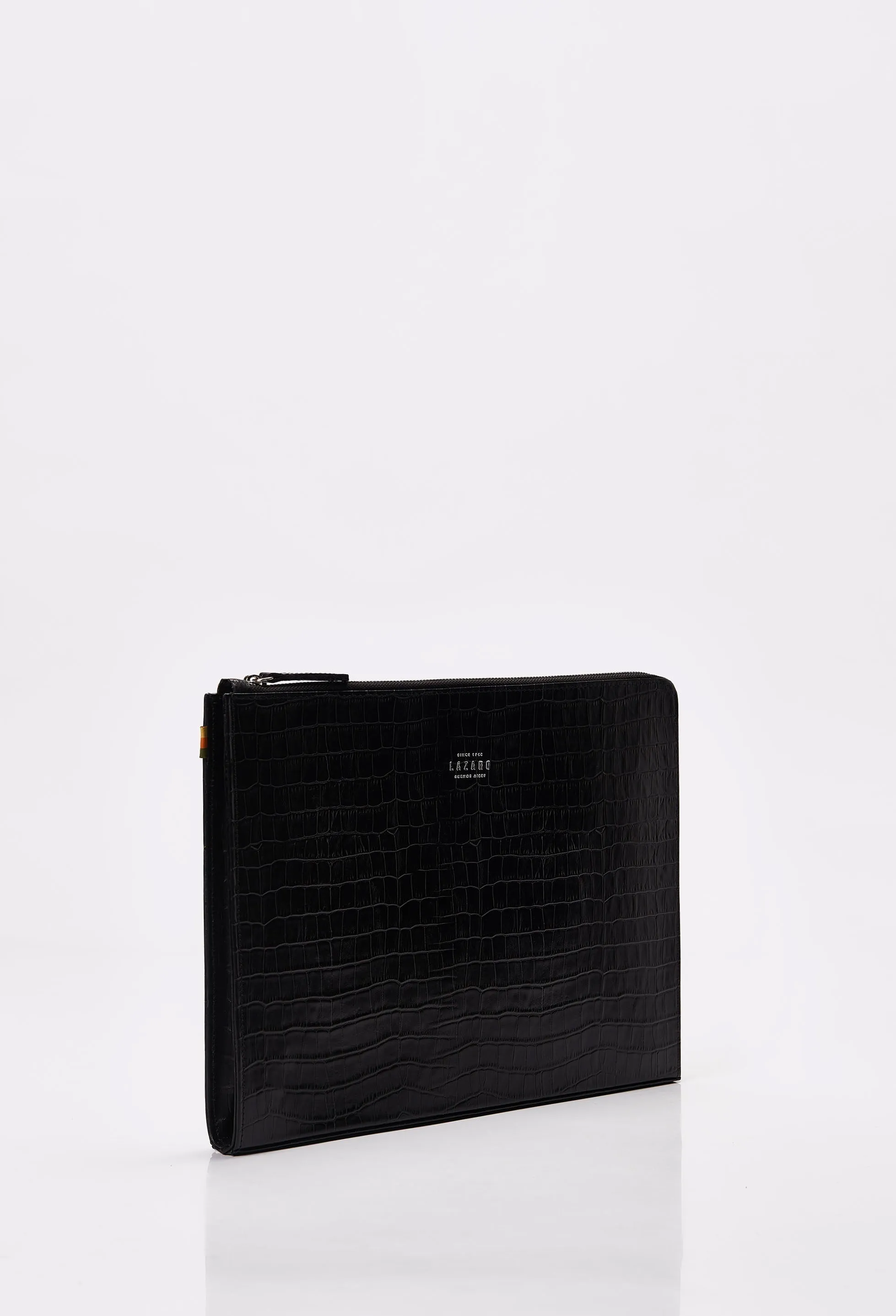 Croco Leather Slim Computer Case