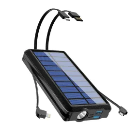 CRONY CN-158 Solar Wireless Charging With Cord Mobile Power Bank self-contained line charging treasure for outdoor