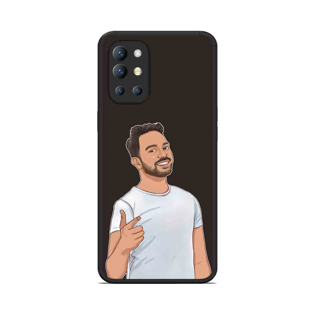 Custom Oneplus 9R Mobile Cover with Photo Design Mobile Cases - Cartoonify From Photo