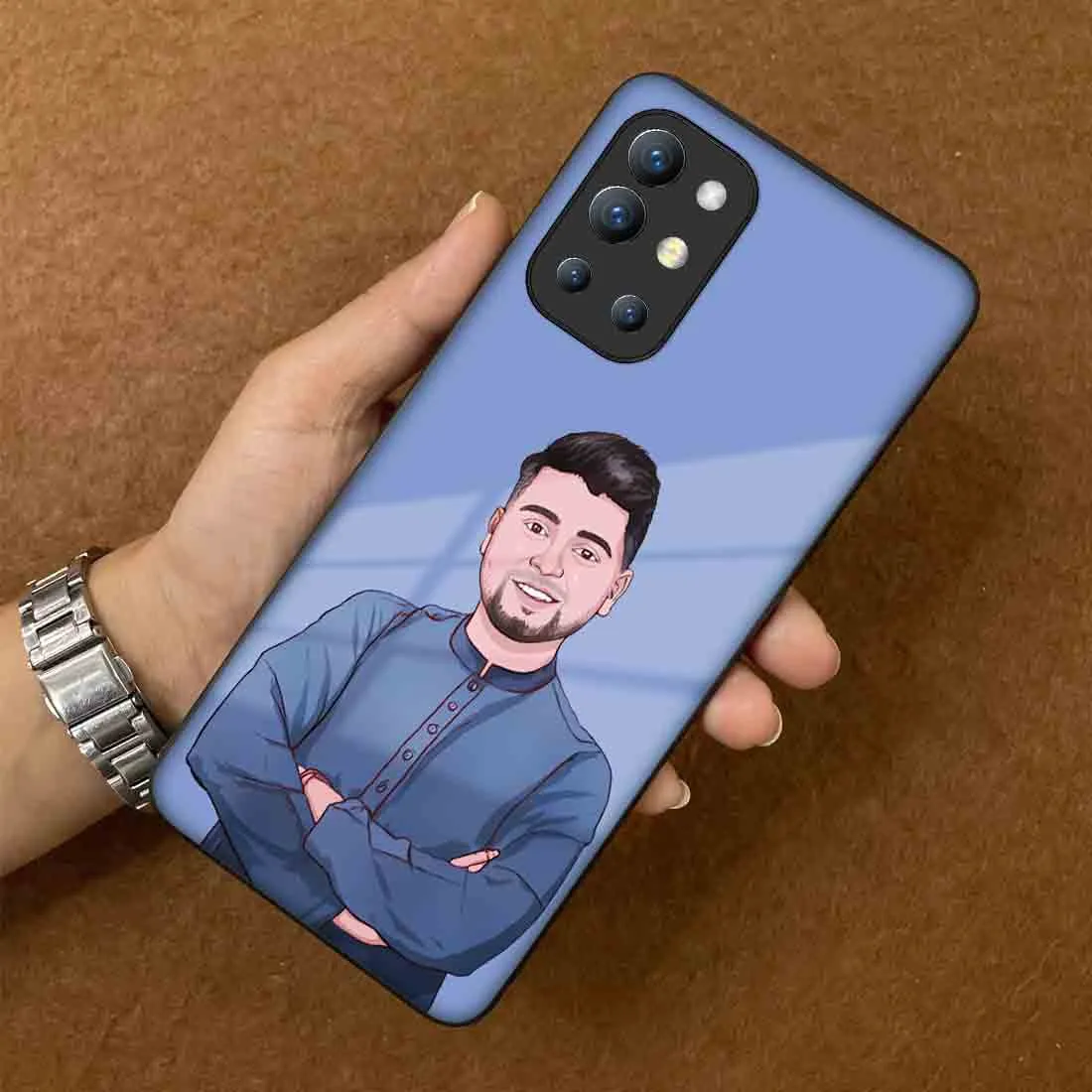 Customized Back Cover For Oneplus 9R with Photo Designer Phone Case - Cartoonify From Photo