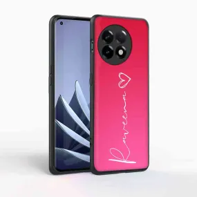 Customized One Plus 11R Back Cover with Signature Calligraphy Name