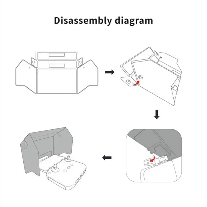 CYNOVA RC231 Remote Controller Sun Hood Air 2/ Air 2S/ Mini 2/ Mavic 3