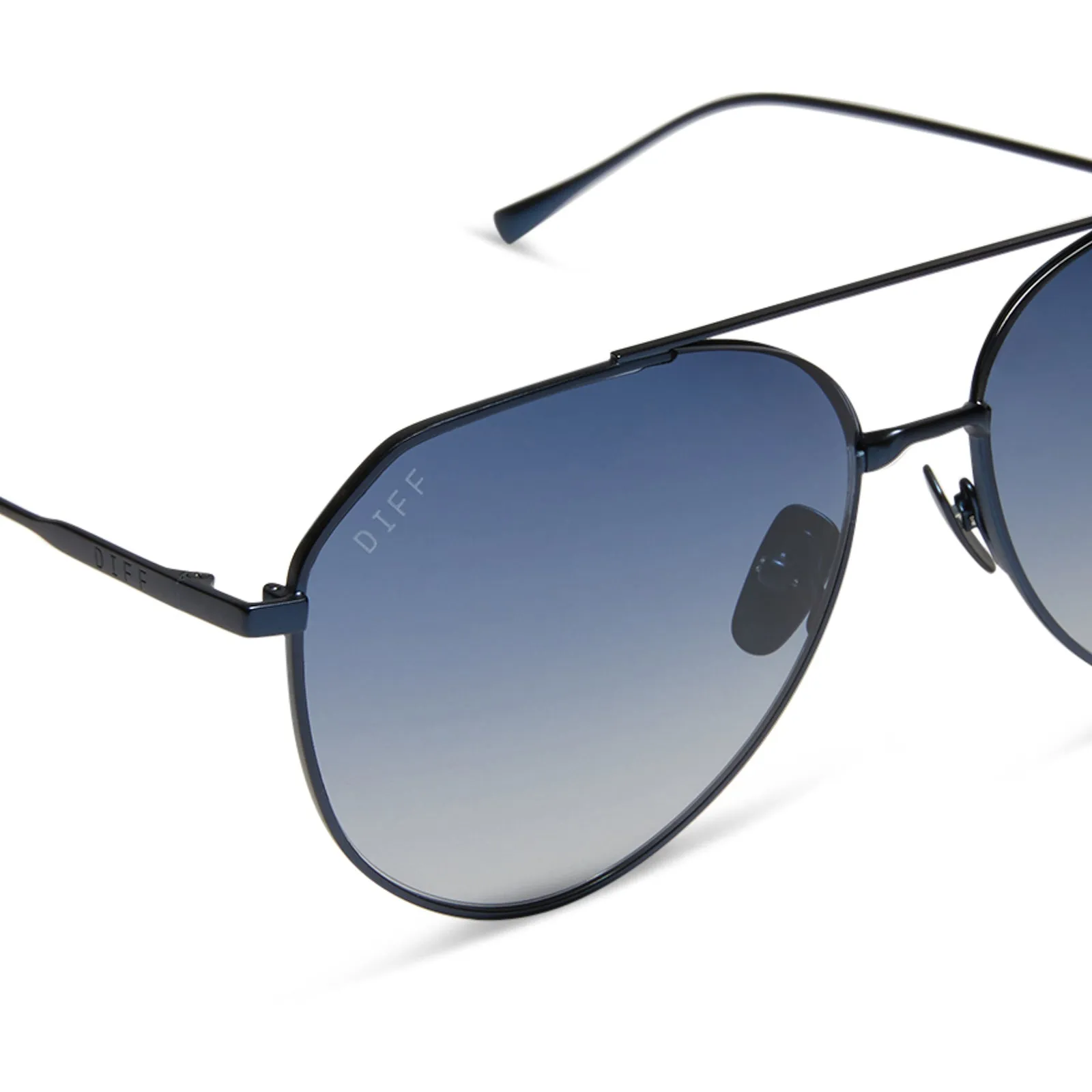 DASH - DEEP NAVY METAL   AEGEAN BLUE FLASH SUNGLASSES