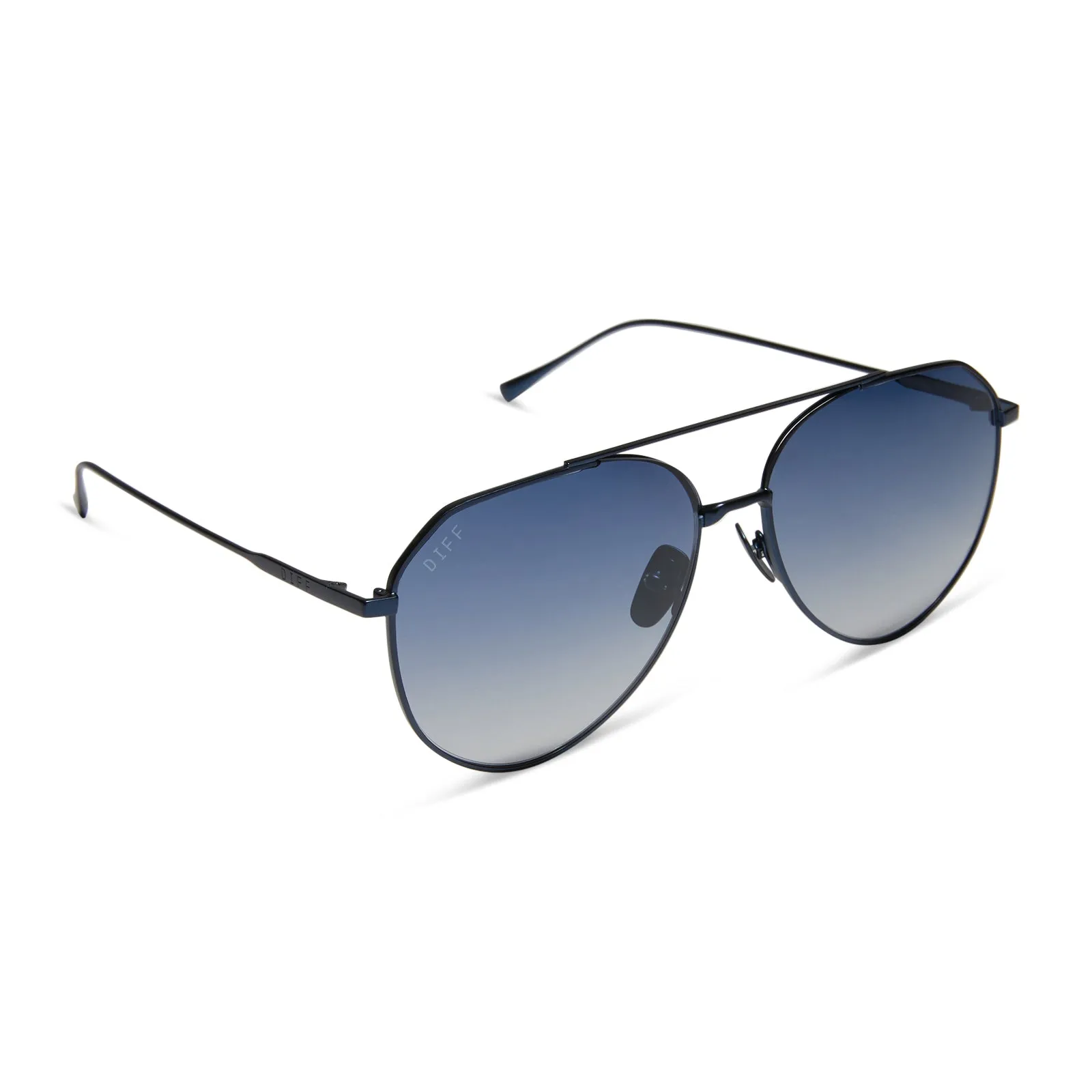 DASH - DEEP NAVY METAL   AEGEAN BLUE FLASH SUNGLASSES