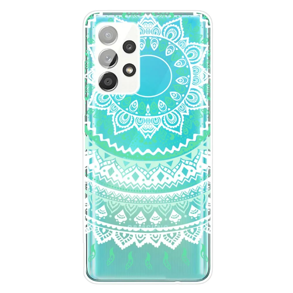 Deco Samsung Galaxy A32 case - White Mandala Pattern