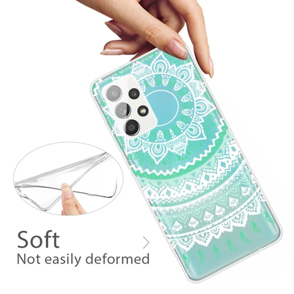 Deco Samsung Galaxy A32 case - White Mandala Pattern