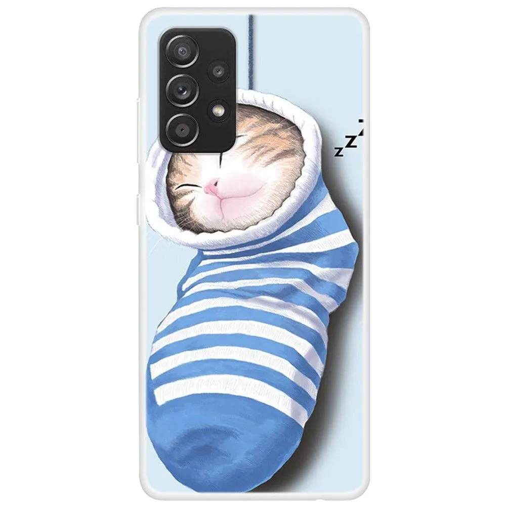 Deco Samsung Galaxy A33 5G case - Socks and Cat