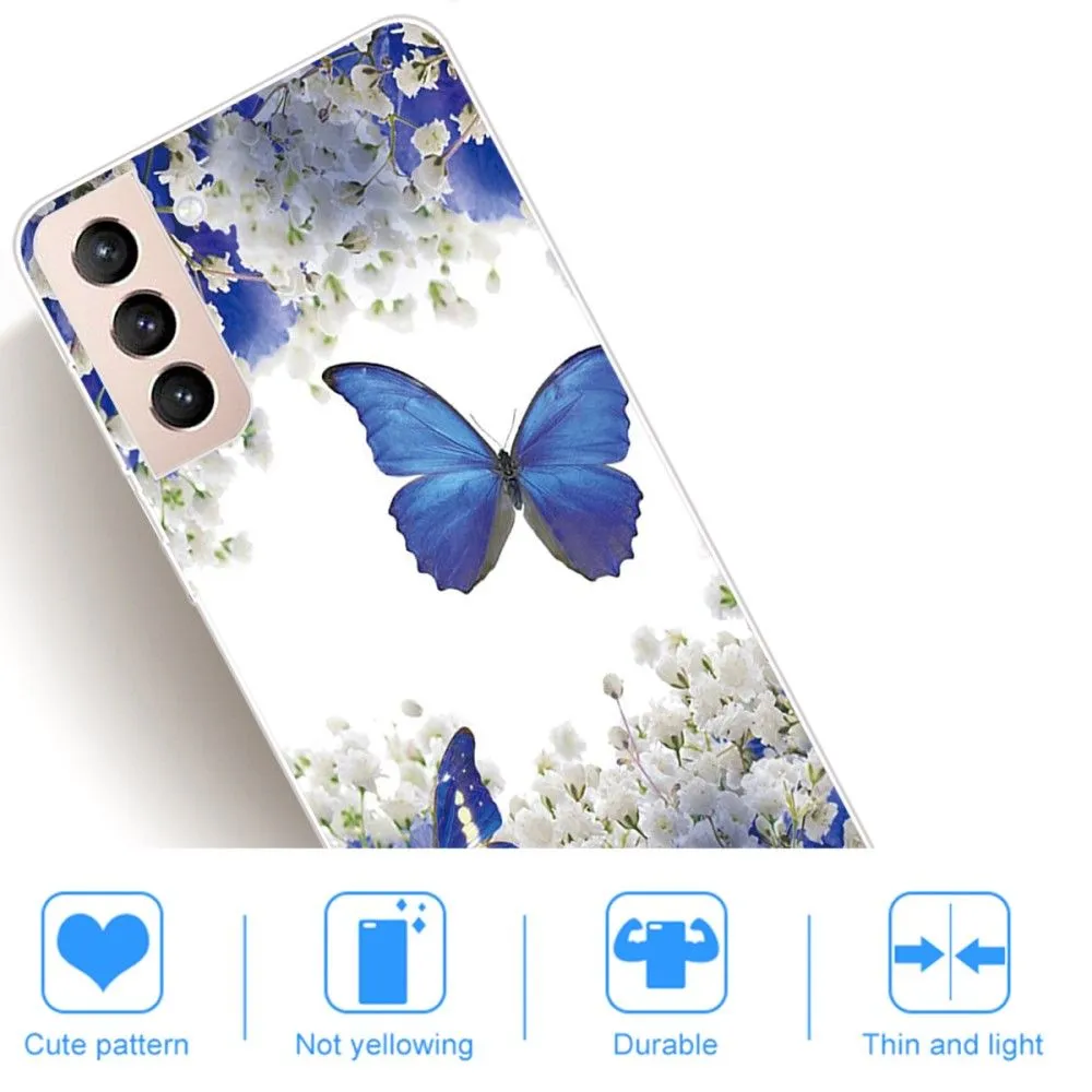 Deco Samsung Galaxy S22 case - Blue Butterflies