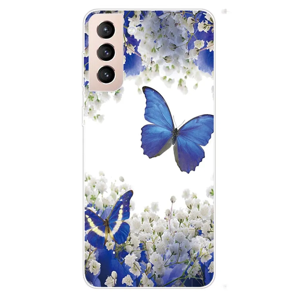 Deco Samsung Galaxy S22 case - Blue Butterflies