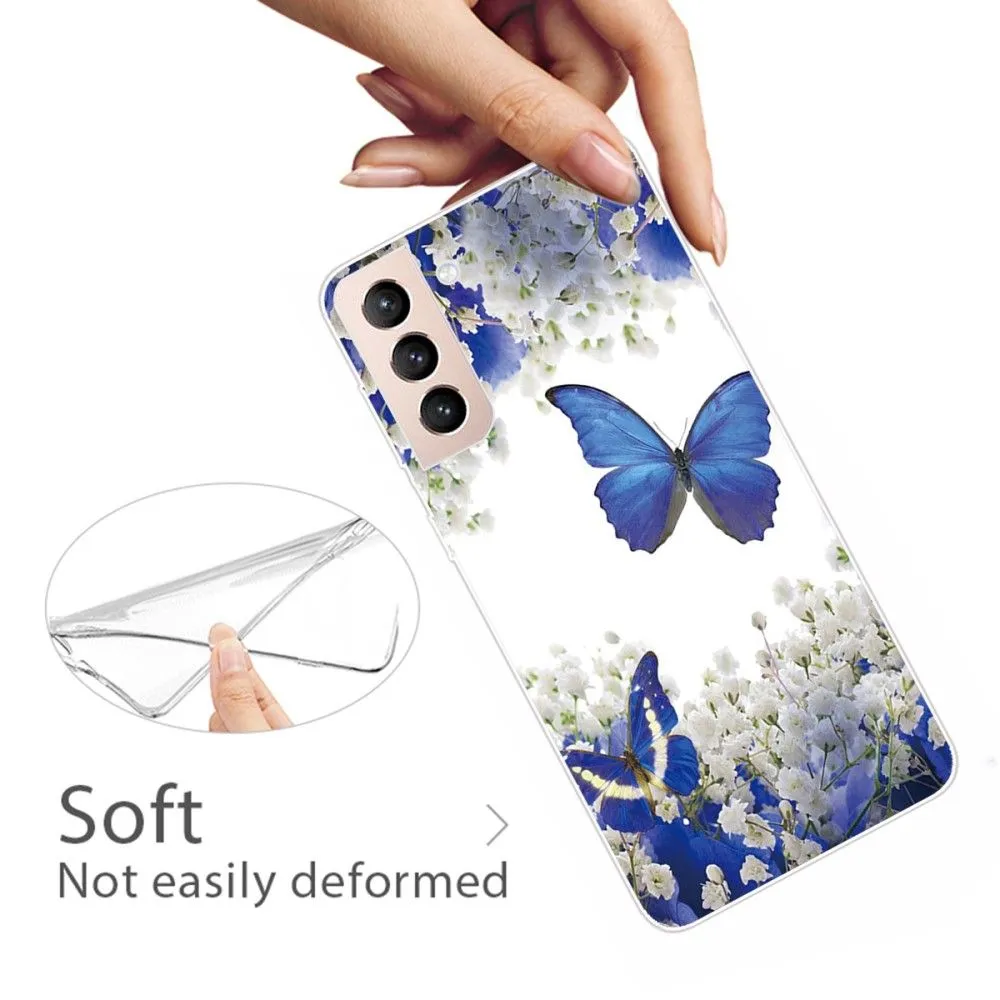 Deco Samsung Galaxy S22 case - Blue Butterflies