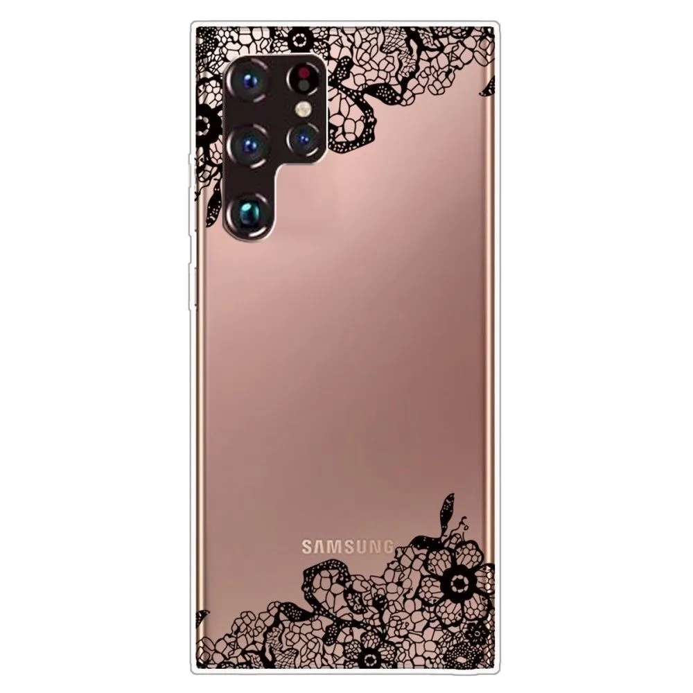 Deco Samsung Galaxy S22 Ultra case - Lace Flower