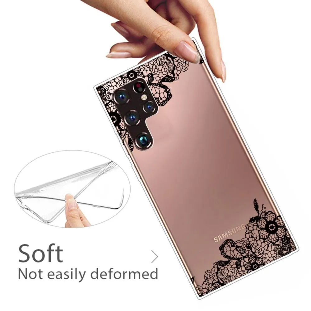 Deco Samsung Galaxy S22 Ultra case - Lace Flower