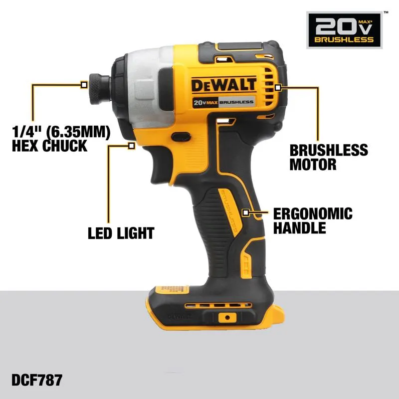 Dewalt 20V MAX Cordless Brushed 10 Tool Combo Kit